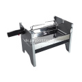 Tragbarer Holzkohle-BBQ-Grill mit Rotisserie-Motor-Kit